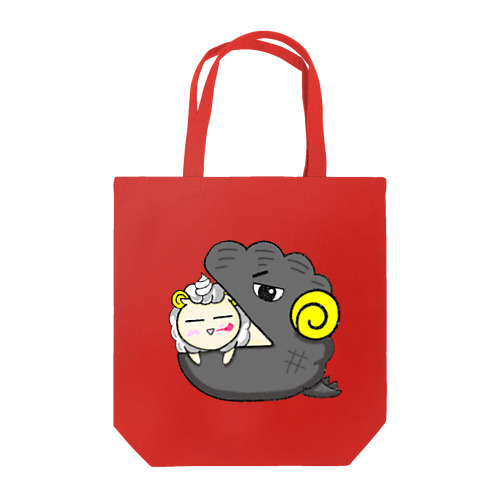 シュークリームに入る羊　大人ゴジラバージョン Tote Bag