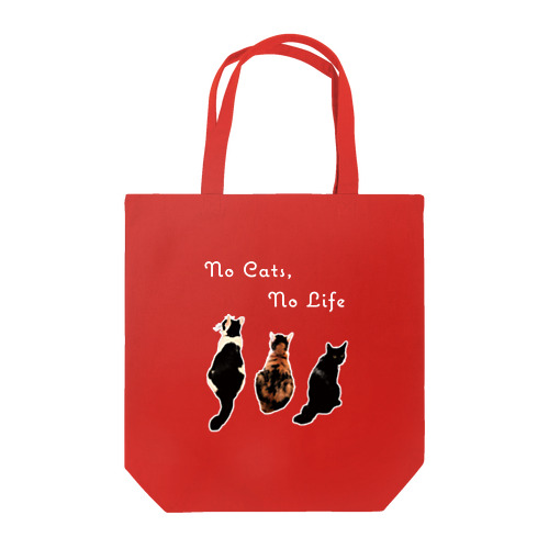 No Cats,No Life(文字白ver.) Tote Bag