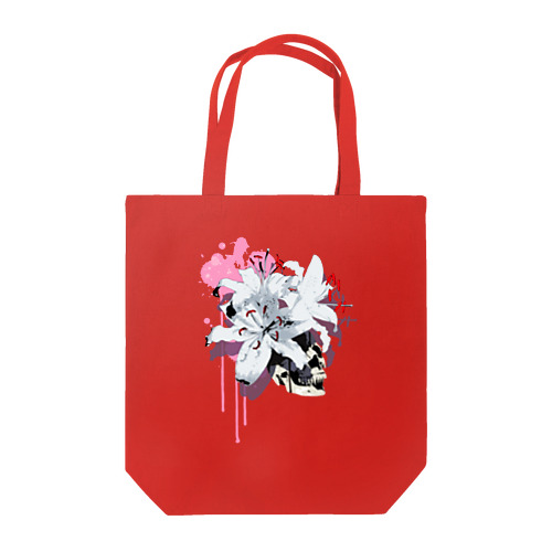 Lily Skull [Pink] Tote Bag