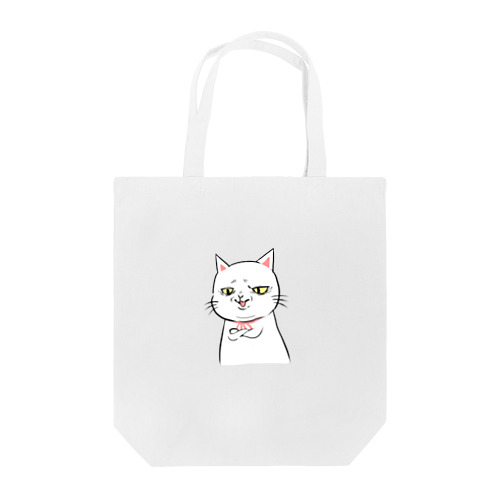 ムカつく顔の猫 Tote Bag