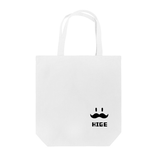 ヒゲHIGE（黒） Tote Bag