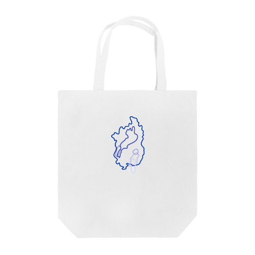 「滋賀の歴史」琵琶湖の移動トートバッグ Tote Bag