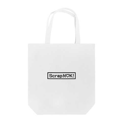 Scrap N♥K （ロゴ黒） トートバッグ