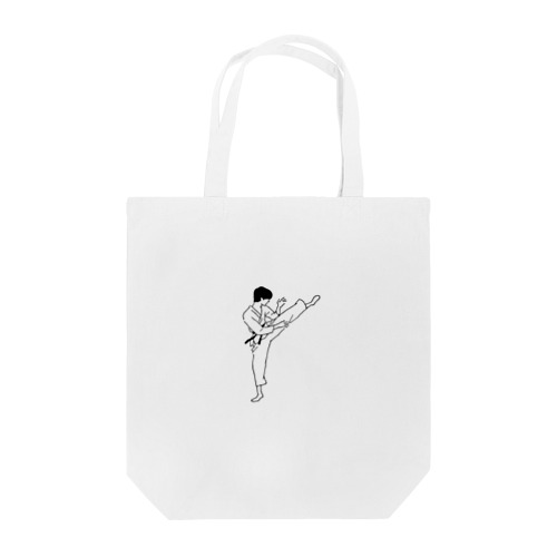 空手 まわしげり Tote Bag