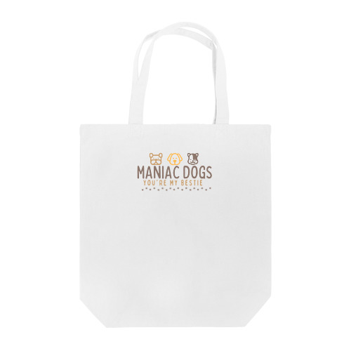 MANIAC DOGS ロゴ横長（色変更あり） トートバッグ