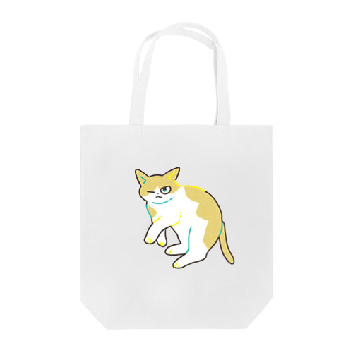 茶白猫おすわり Tote Bag