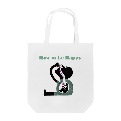 How to be Happy Tote Bag