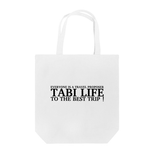 TABILIFE 英語ロゴ Tote Bag by TABILIFE STORE ( akinotabiroku