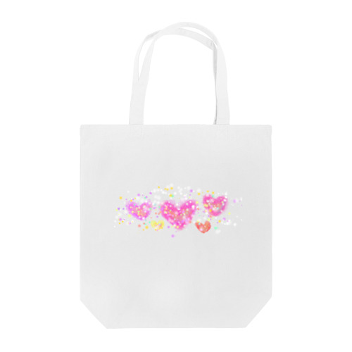 ハートのキラキラ Tote Bag