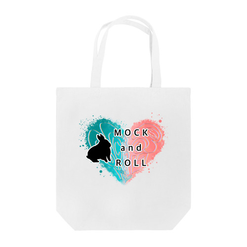 MOCK and ROLL ハートとうさぎ Tote Bag
