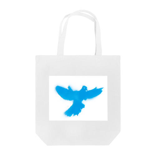 幸せの青い鳥 トートバッグ