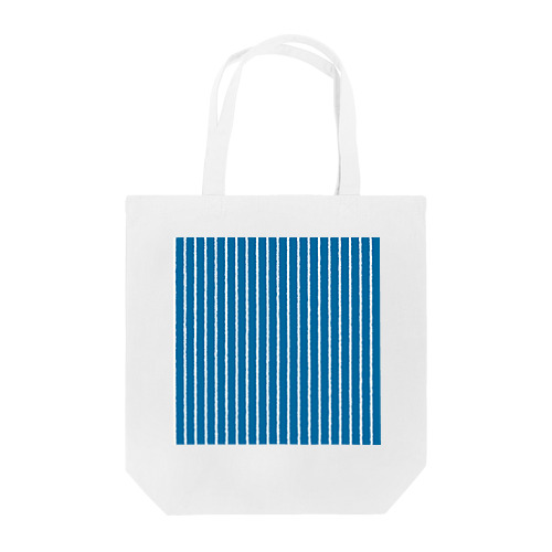 青と白の縦縞 Tote Bag