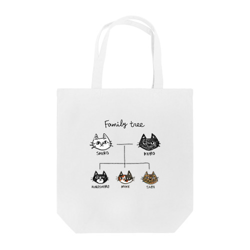 family tree -にゃんこの家系図- Tote Bag