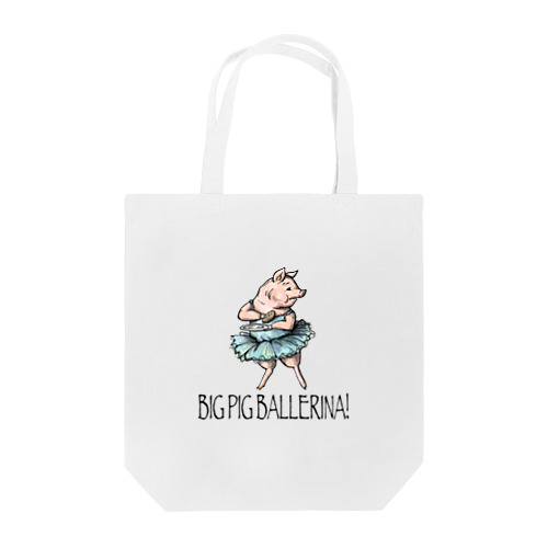 Big Pig Ballerina  Tote Bag