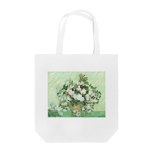 静物︰バラのある花瓶-フィンセント・ファン・ゴッホ Tote Bag by