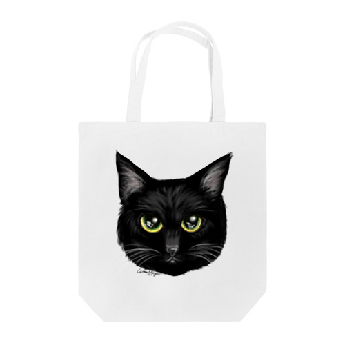 上目使いの黒猫 Tote Bag
