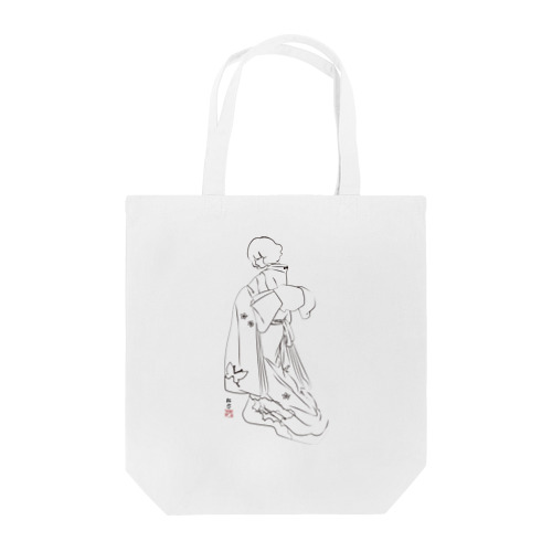 今だけ値下げ中！　蝶の背中「線画バージョン」 Tote Bag