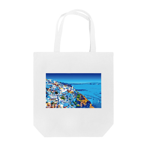 ギリシャ サントリーニ島 Tote Bag