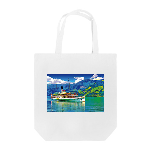 スイス ルツェルン湖の汽船 Tote Bag