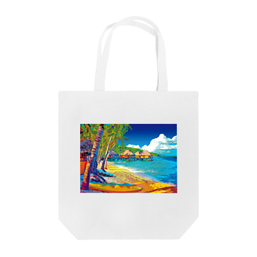 ボラボラ島の水上バンガロー Tote Bag