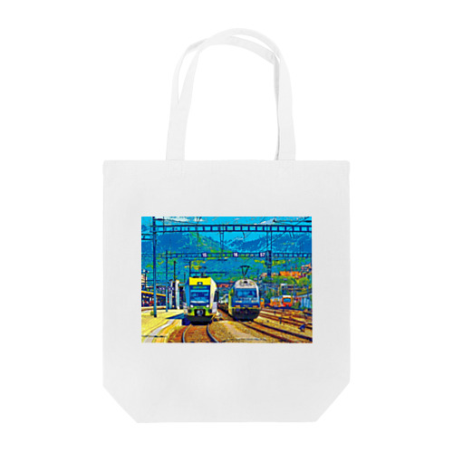 スイス シュピーツの駅 Tote Bag