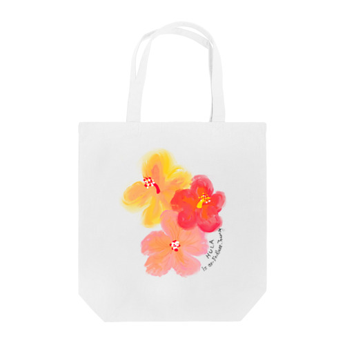 Hula is an endless journey ハイビスカス Tote Bag