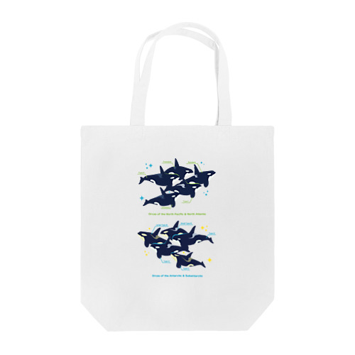 type:orcas Tote Bag