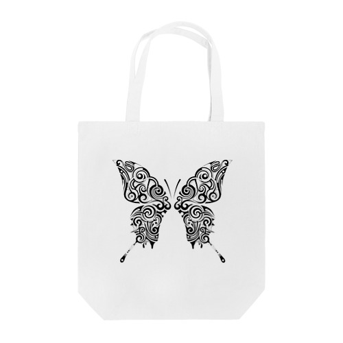 Butterfly (Black) Tote Bag