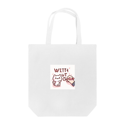猫語 with cat Tote Bag