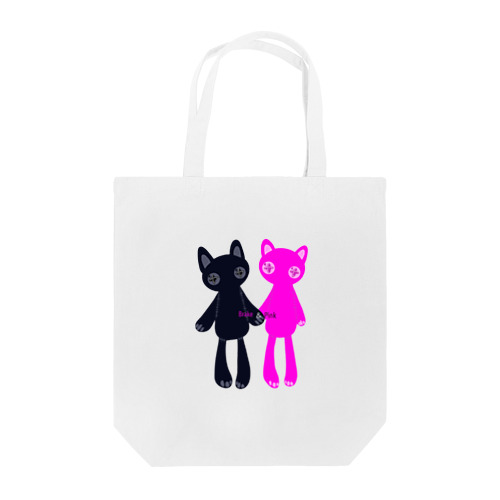 推しペアCATDOLL（black＆pink） Tote Bag
