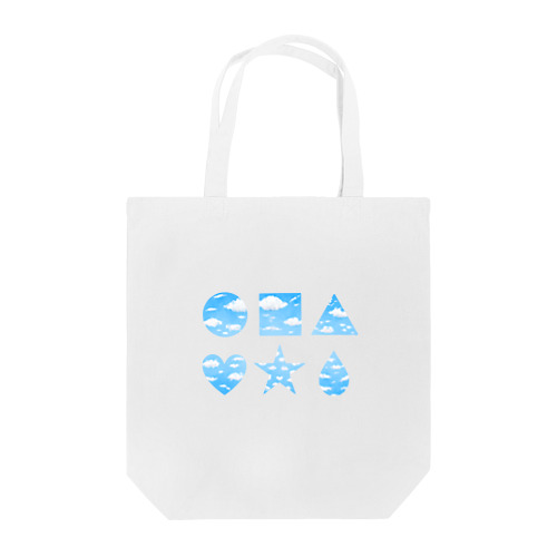 青空と雲　図形 Tote Bag