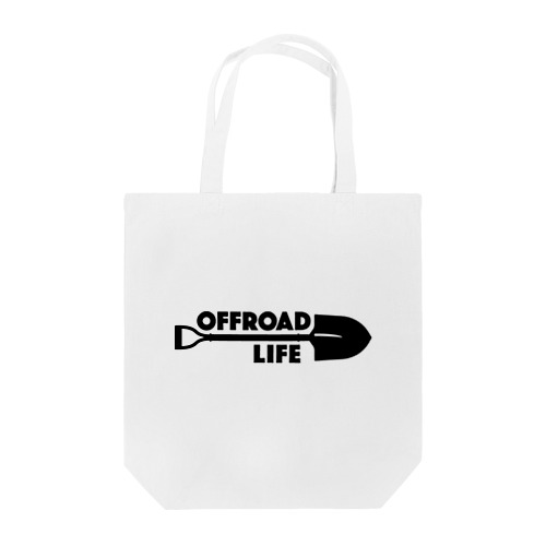 オフロードライフ スコップデザイン クロカン ブラック Tote Bag