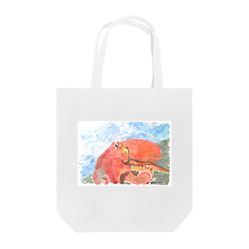 タコ　水彩画 Tote Bag