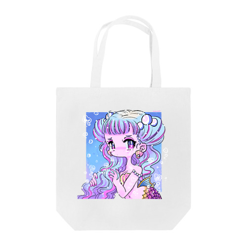 Tear drop Mermaid Tote Bag