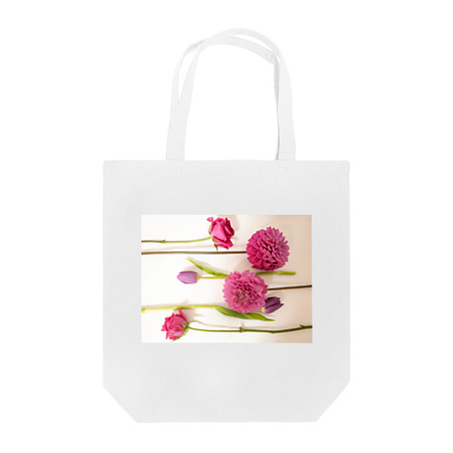 pink flowers  Tote Bag
