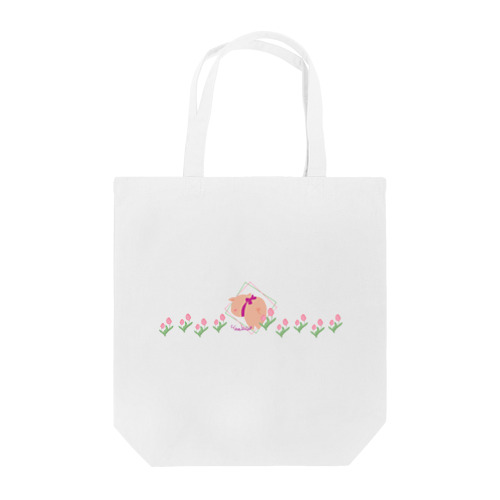 テレぶたチューリップ畑 Tote Bag