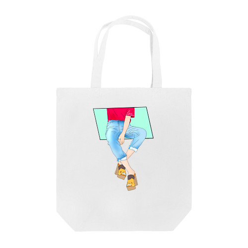 すわってみる Tote Bag