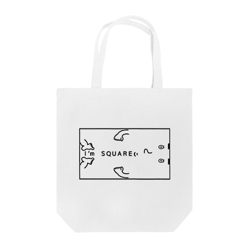 彼は四角 Tote Bag