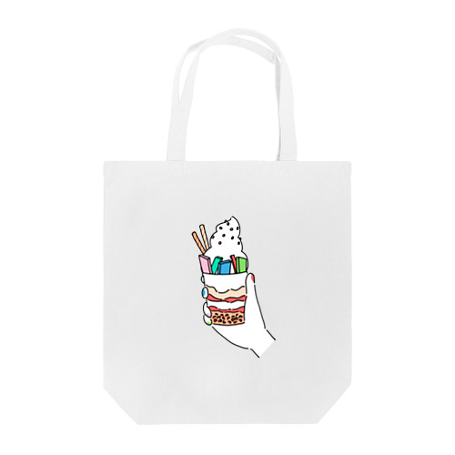 【ソフトクリームとネイル】トートバッグ Tote Bag