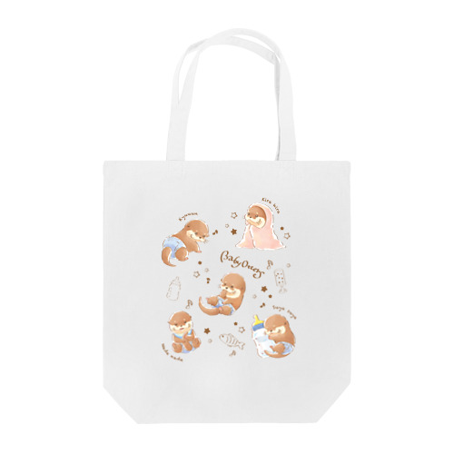Baby Otters Tote Bag
