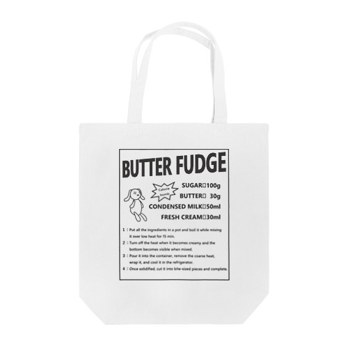 BUTTER FUDGE RECIPE トートバッグ