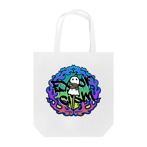 火あぶりおばけ(青) Tote Bag