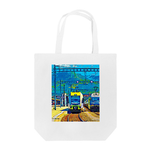 スイス シュピーツの駅 Tote Bag