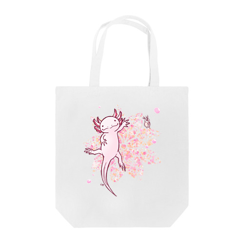 華のあるウーパーとミジンコ Tote Bag