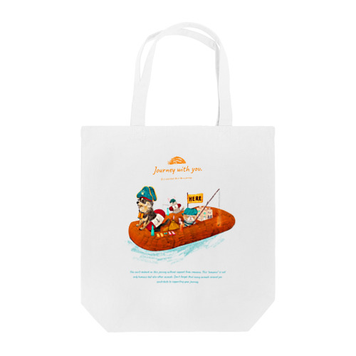 Journey with you ボートの旅 Tote Bag