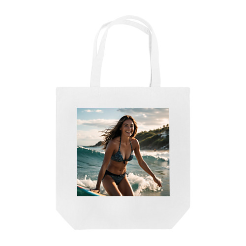 ハワイの海で出会ったスザンヌ！28歳のサーファーガール Tote Bag