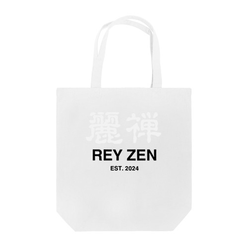 REY ZEN MODE WHITE-BLACK トートバッグ