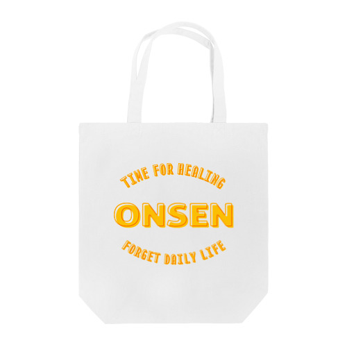 ONSEN -Time for Healing- (イエロー) Tote Bag