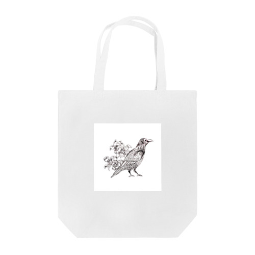 simple bird doodle Tote Bag