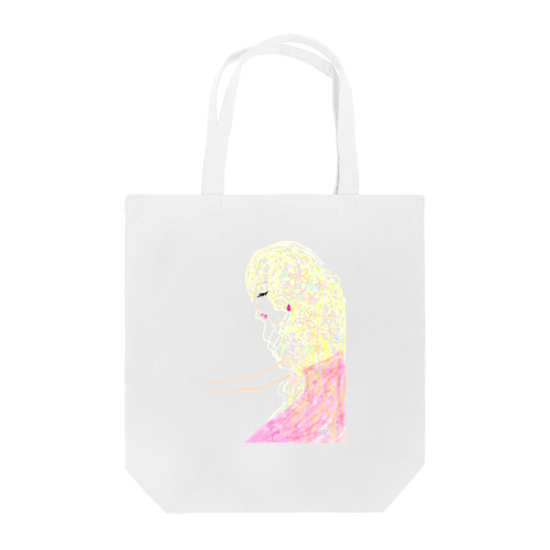 髪に花をつけた女の子 Tote Bag